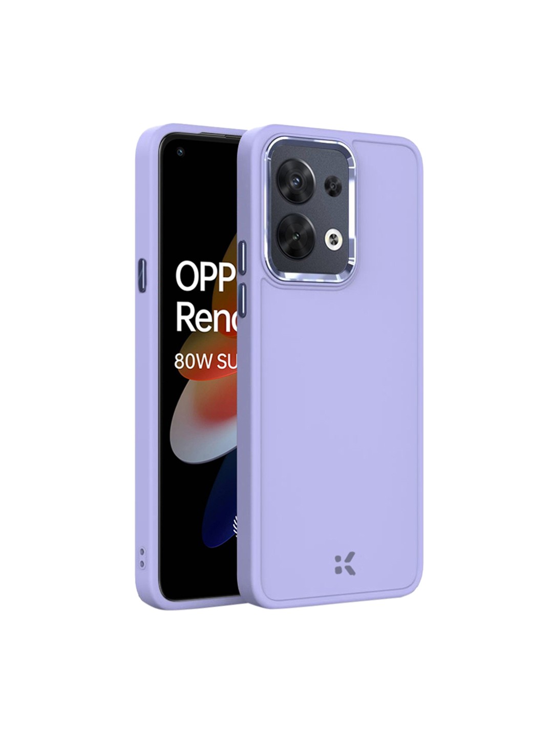 

Karwan Shock Proof OPPO Reno8 Phone Back Cover, Purple