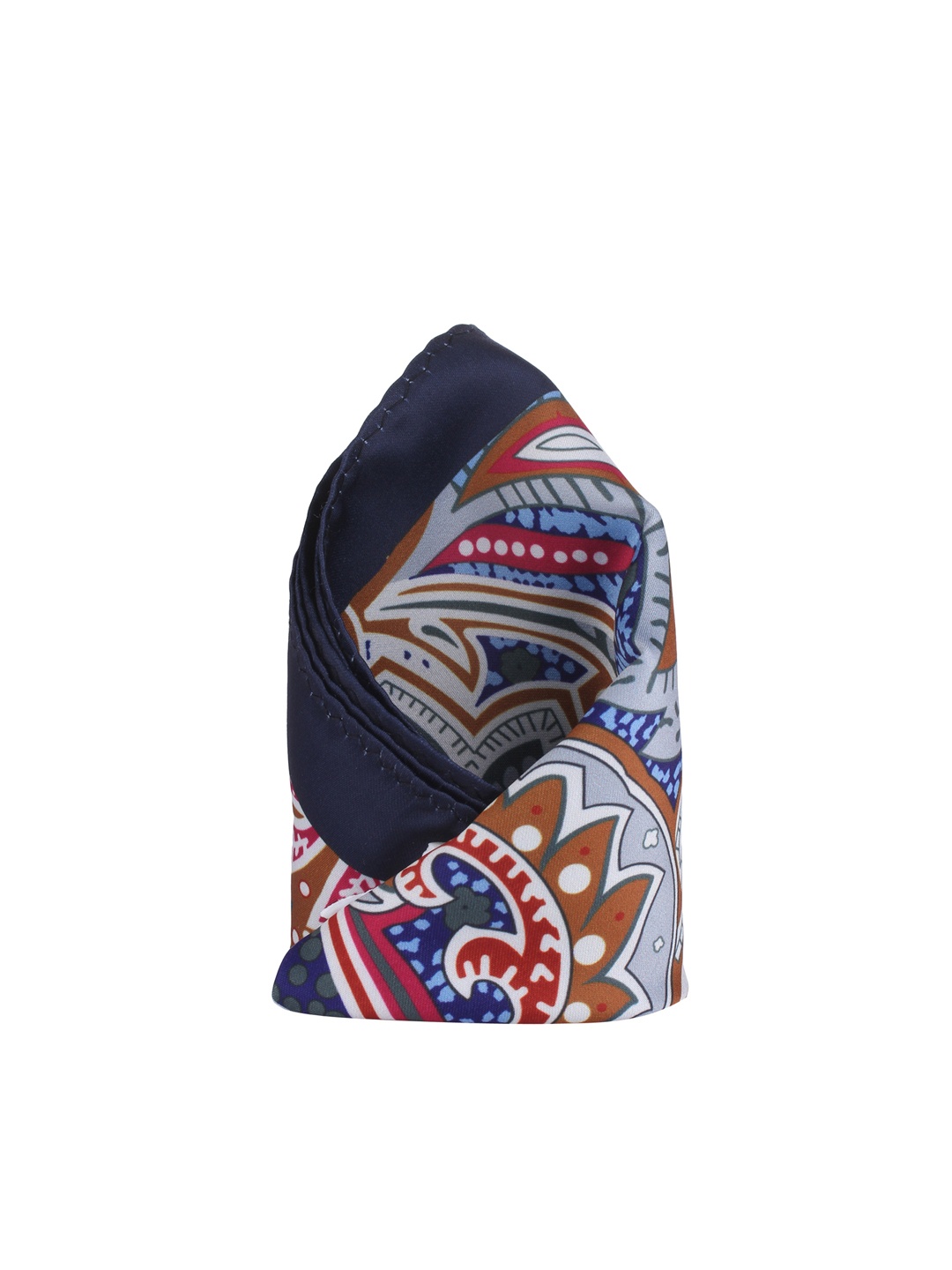 

Alvaro Castagnino Blue Printed Pocket Square