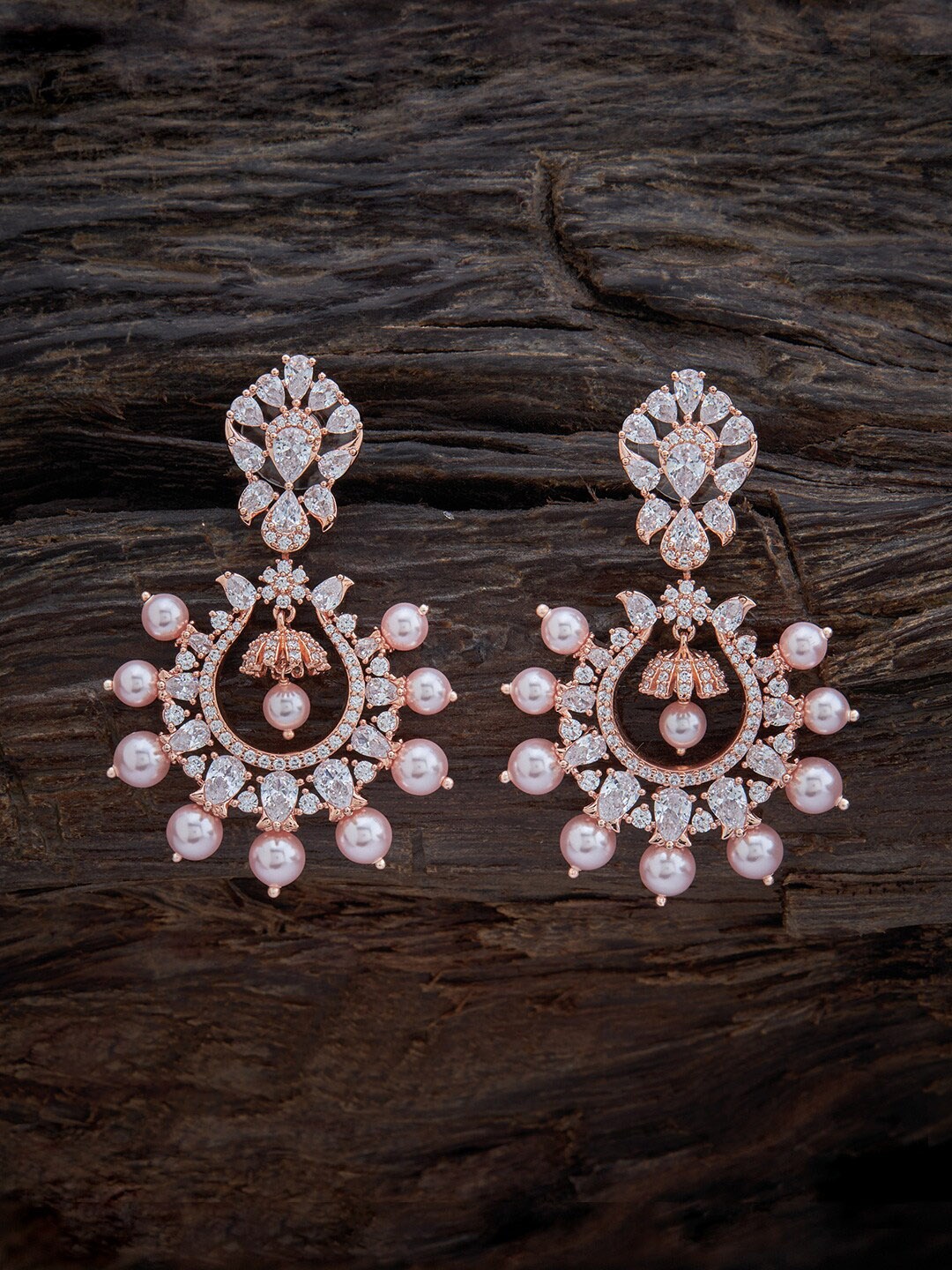 

Kushal's Fashion Jewellery White Floral Drop Earrings