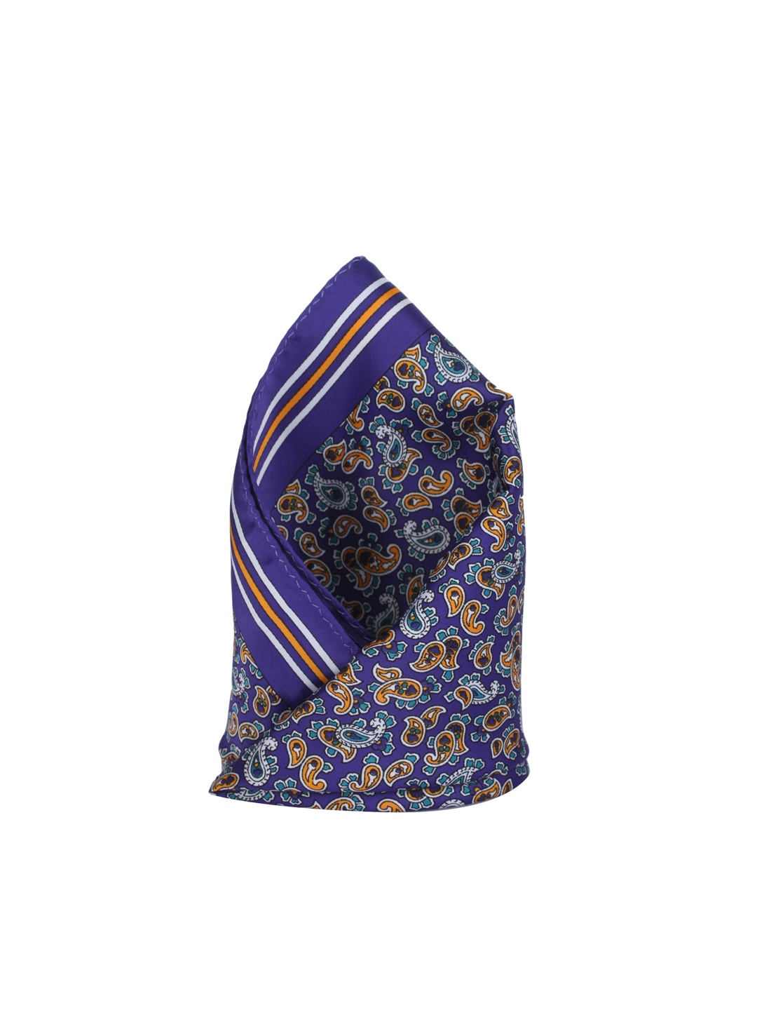 

Alvaro Castagnino Blue Printed Pocket Square