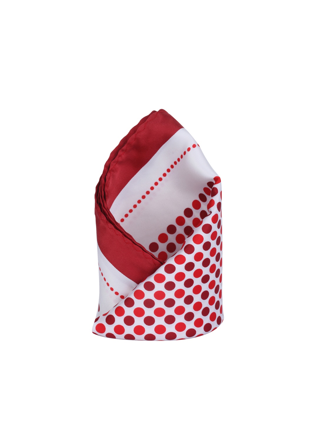 

Alvaro Castagnino White & Red Polka Dot Print Pocket Square