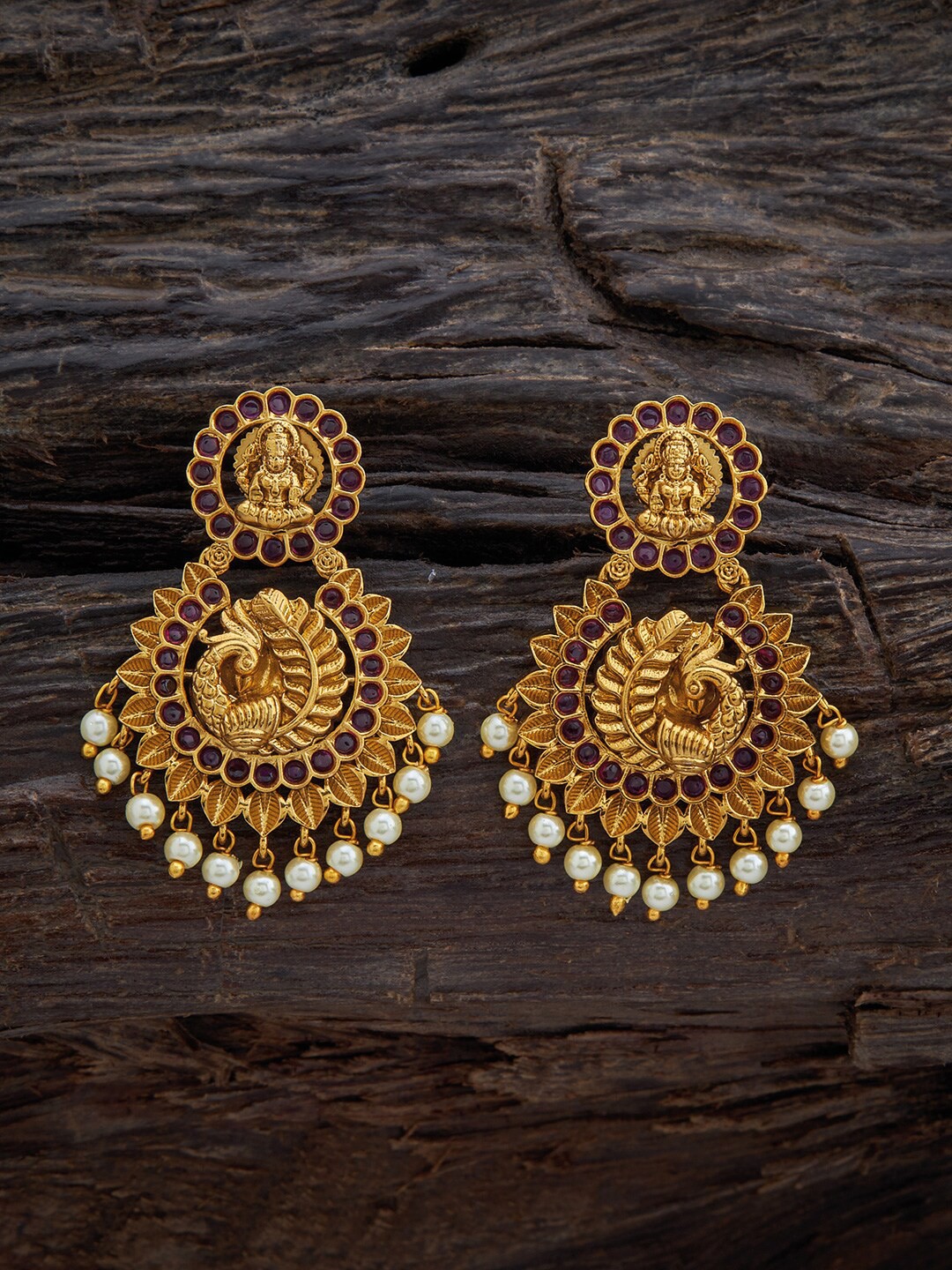 

Kushal's Fashion Jewellery Gold-Plated Classic Chandbalis