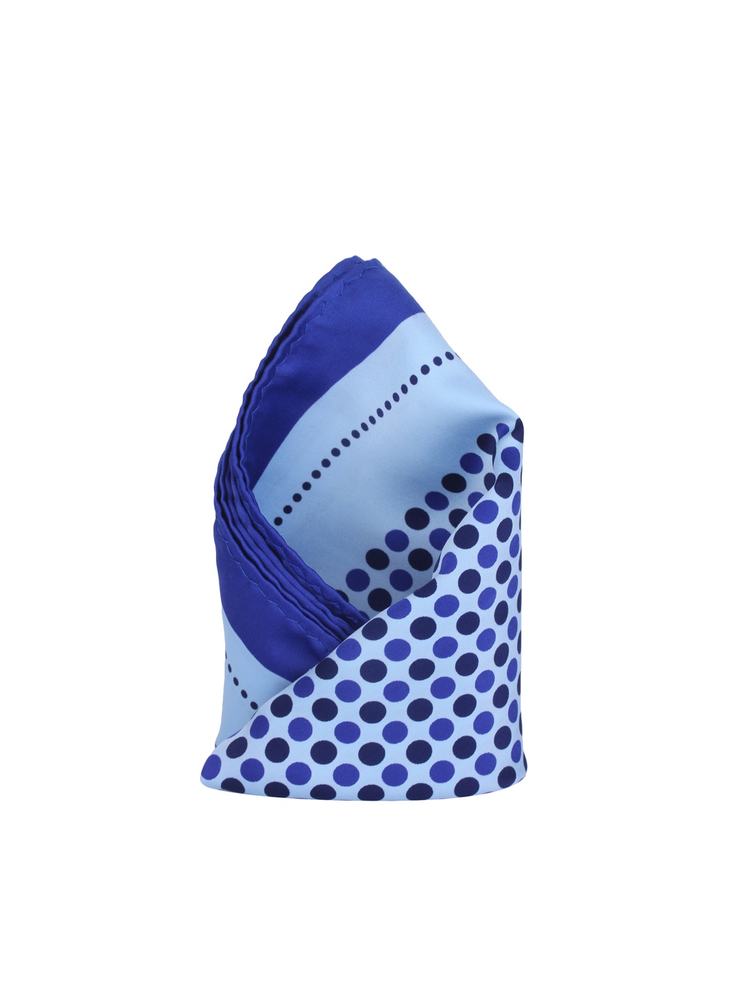 

Alvaro Castagnino Blue Polka Dot Print Pocket Square