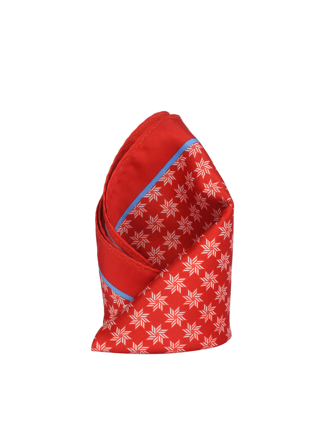 

Alvaro Castagnino Red & White Printed Pocket Square