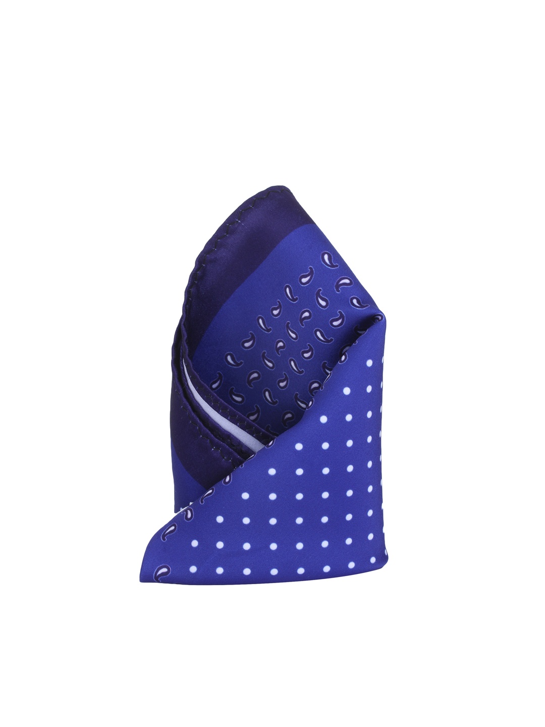

Alvaro Castagnino Blue Printed Pocket Square