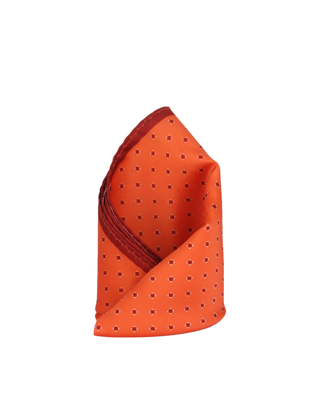 

Alvaro Castagnino Orange Printed Pocket Square