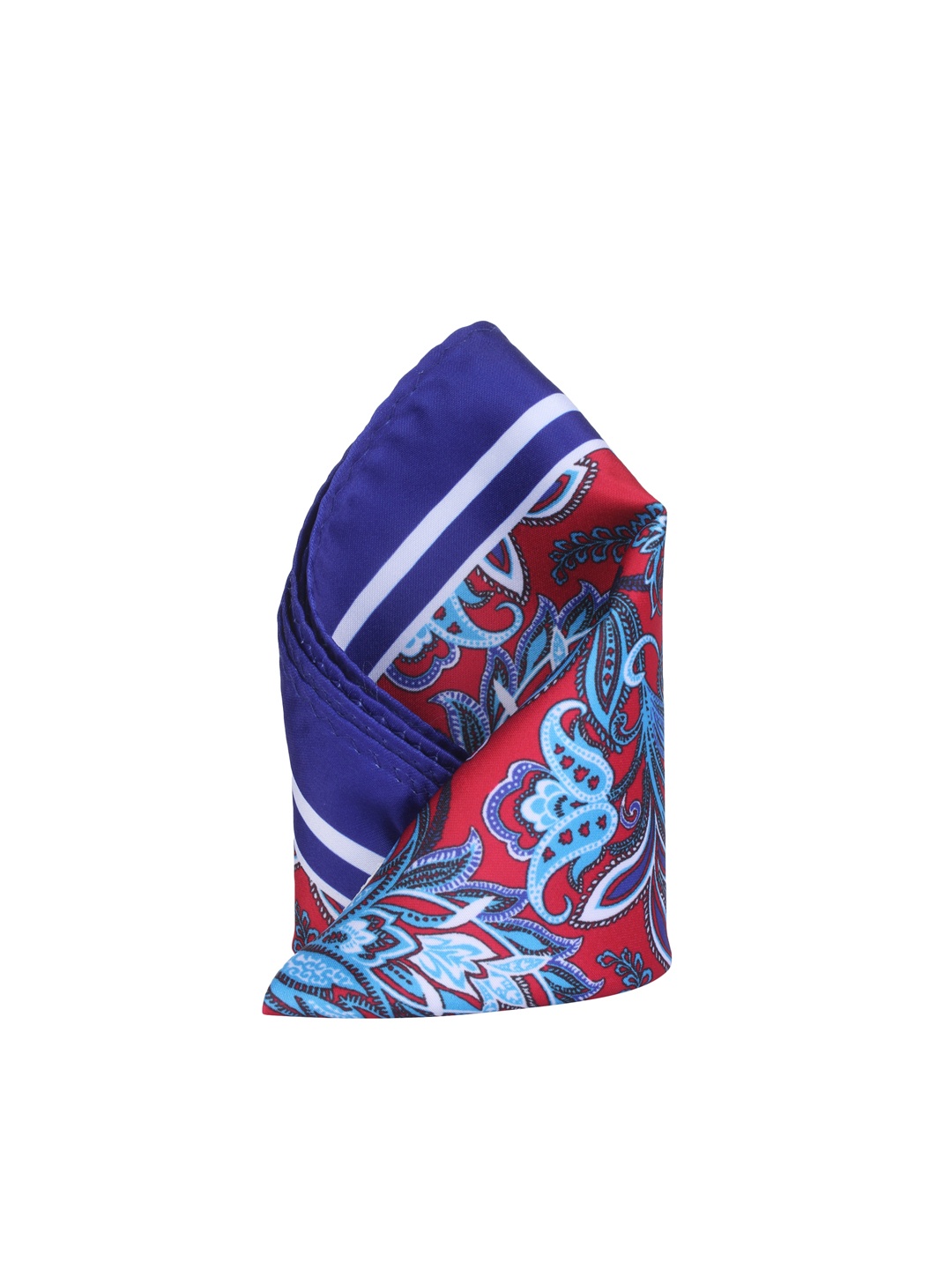 

Alvaro Castagnino Blue & Red Printed Pocket Square