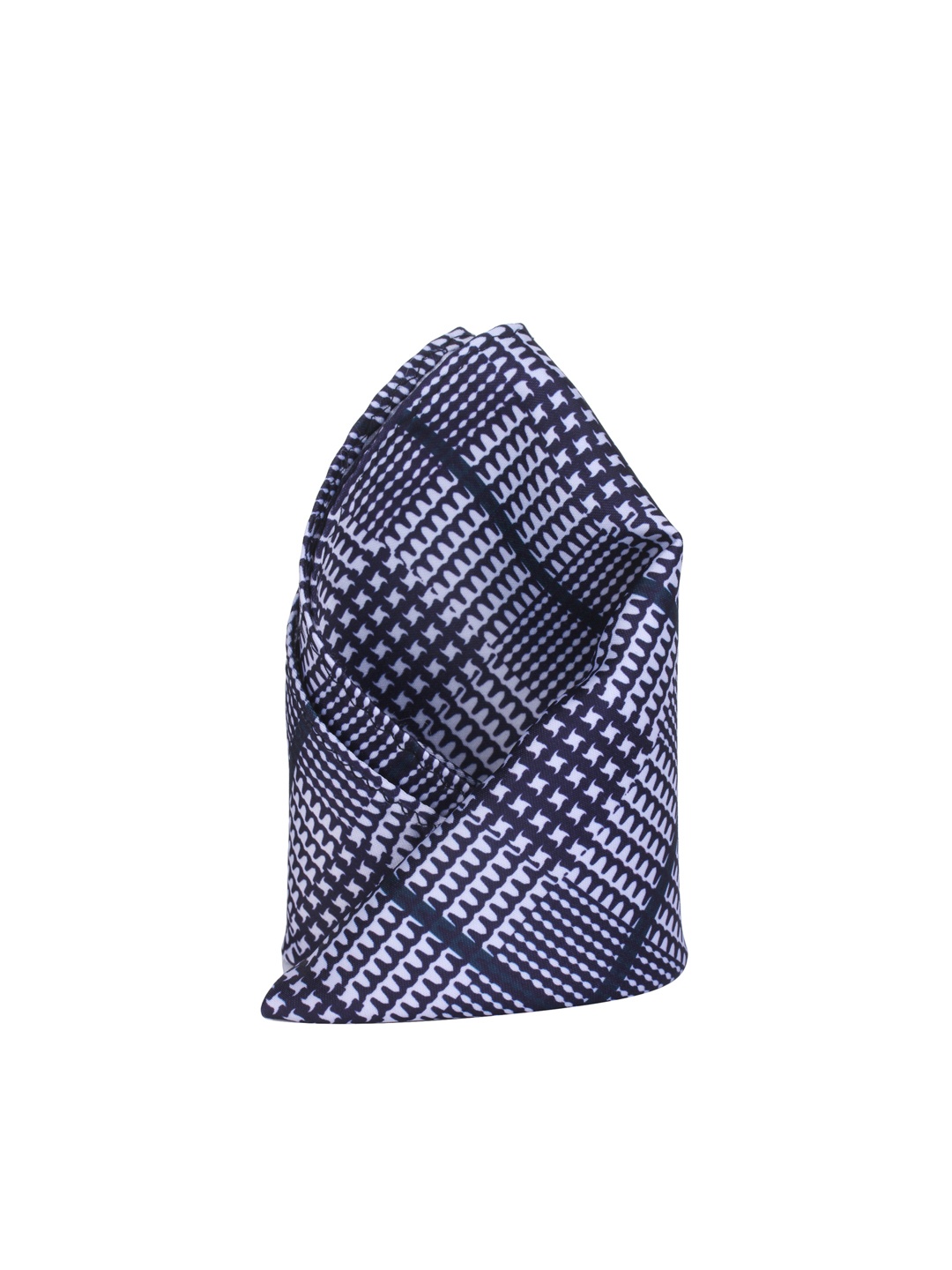 

Alvaro Castagnino Blue & White Checked Pocket Square