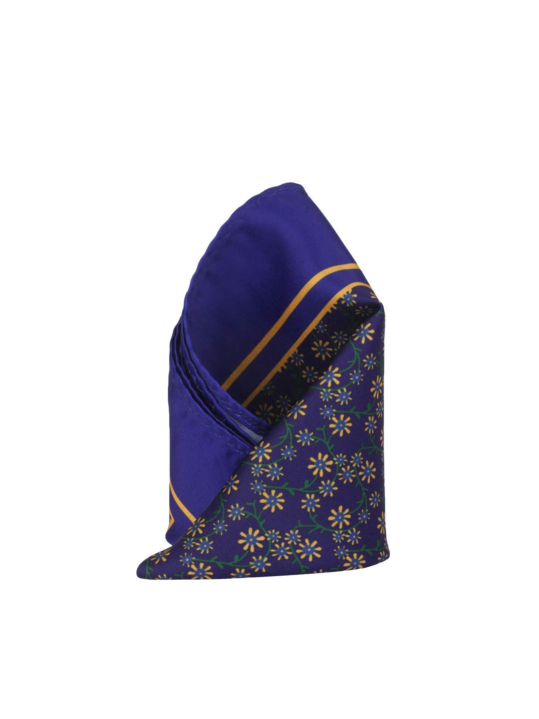 

Alvaro Castagnino Blue Printed Pocket Square