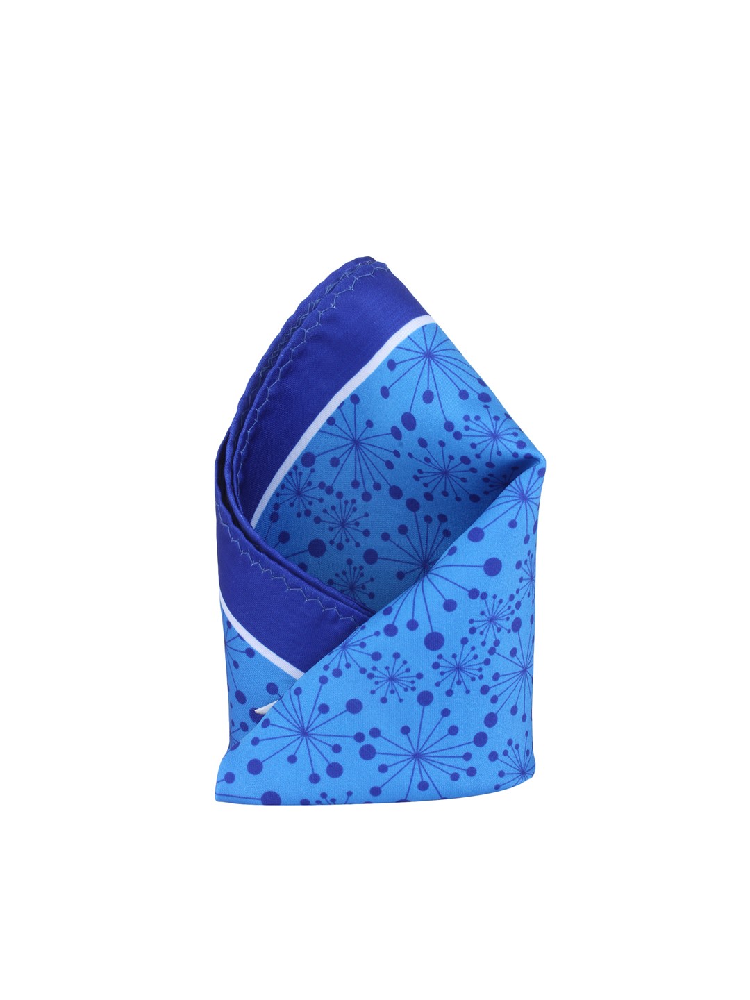 

Alvaro Castagnino Blue Printed Pocket Square