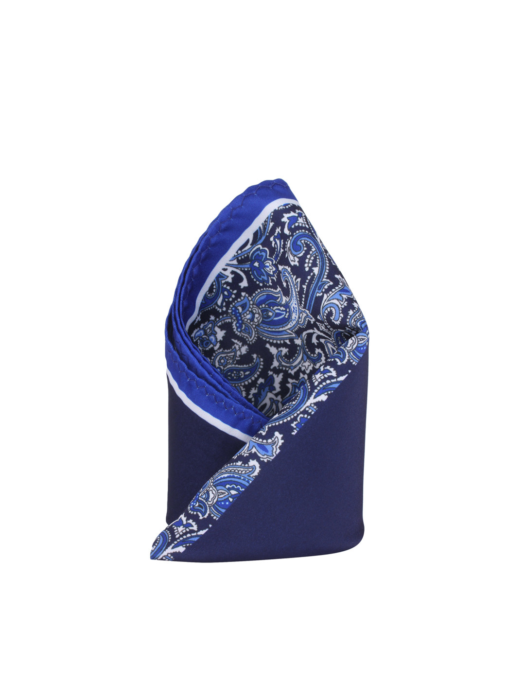 

Alvaro Castagnino Blue Printed Pocket Square