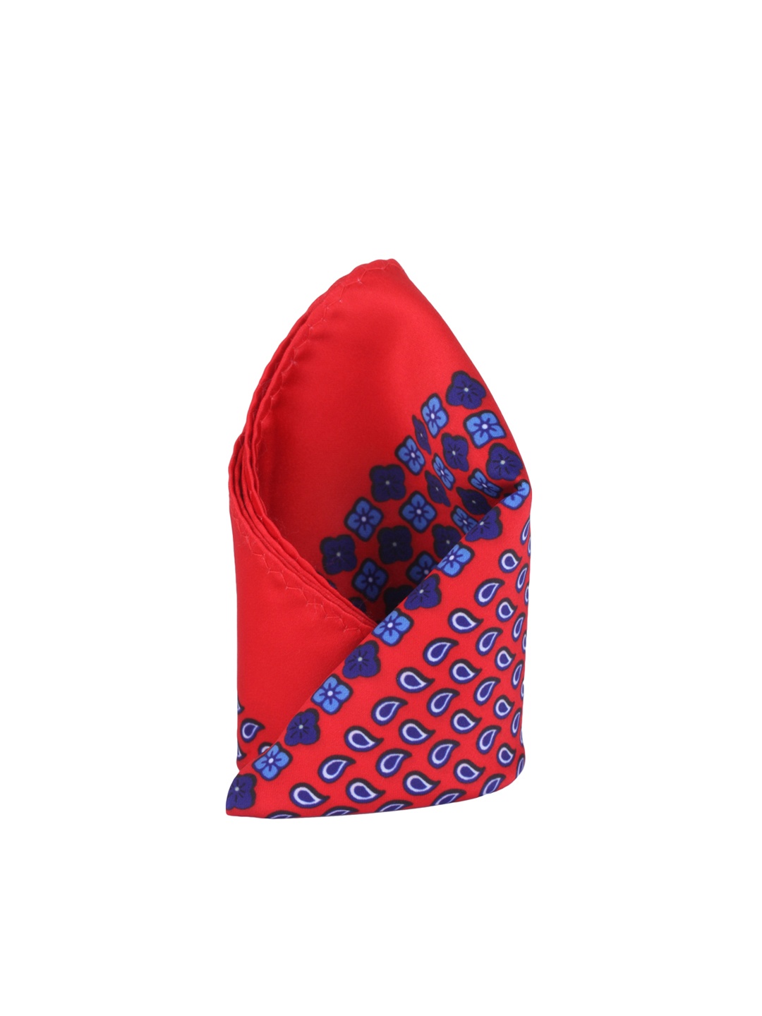 

Alvaro Castagnino Red Printed Pocket Square