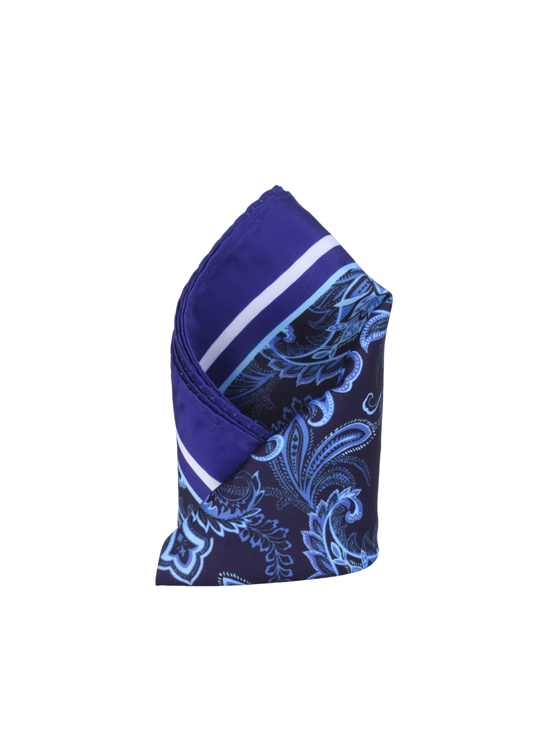 

Alvaro Castagnino Blue Printed Pocket Square