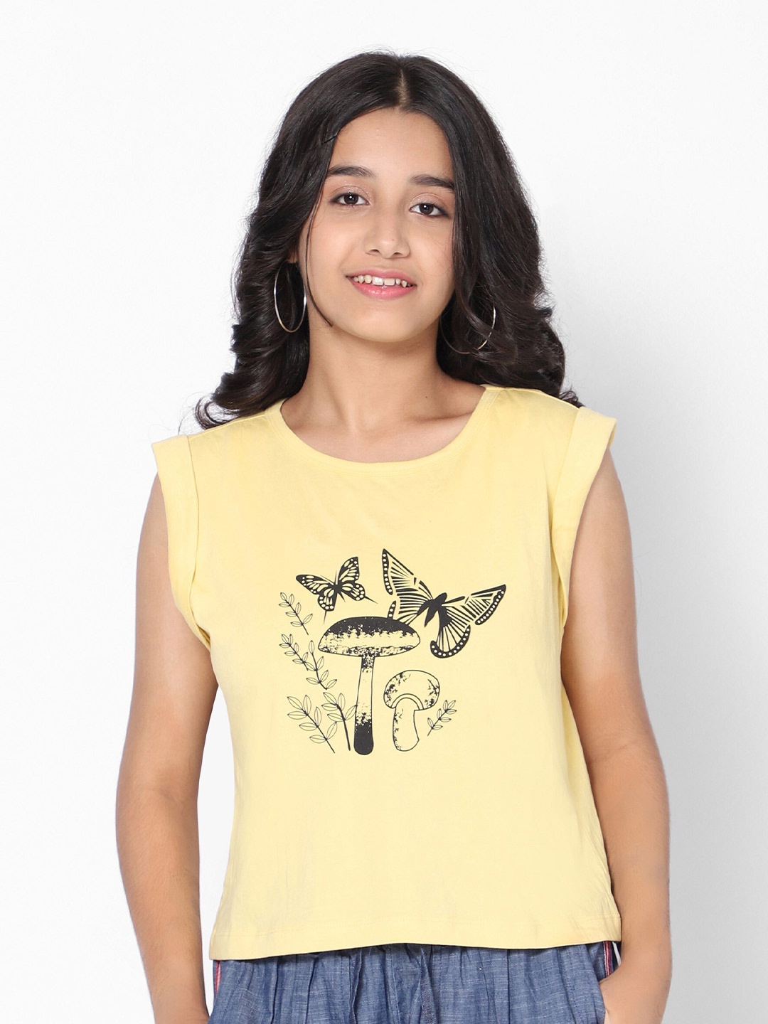 

TeenTrums Graphic Cotton Top, Yellow