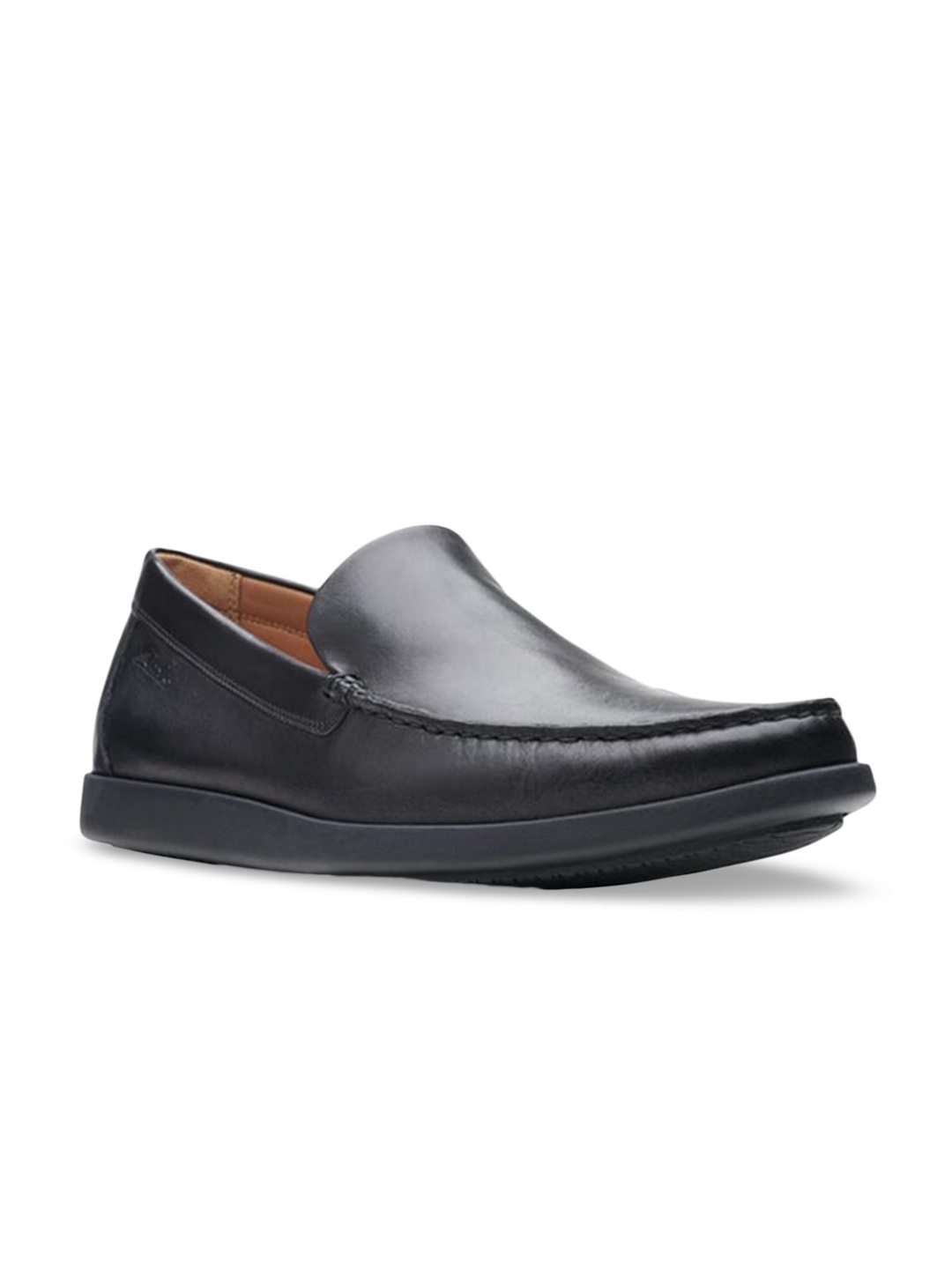 

Clarks Men Lightweight Leather Loafers, Black