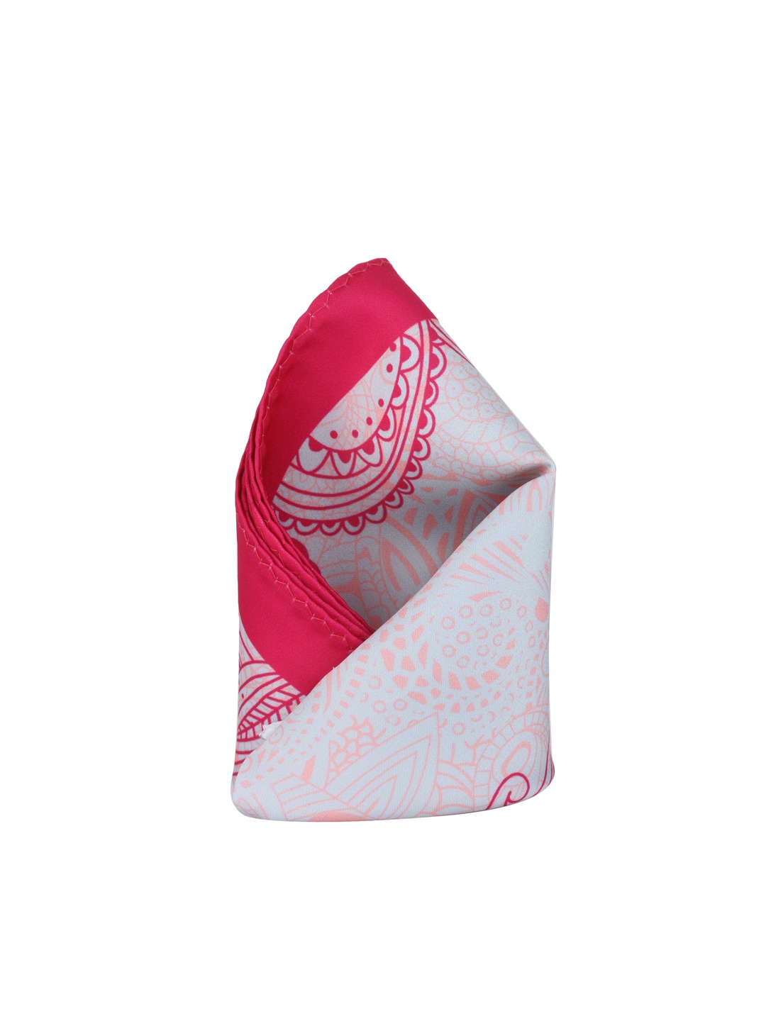 

Alvaro Castagnino Pink & White Printed Pocket Square