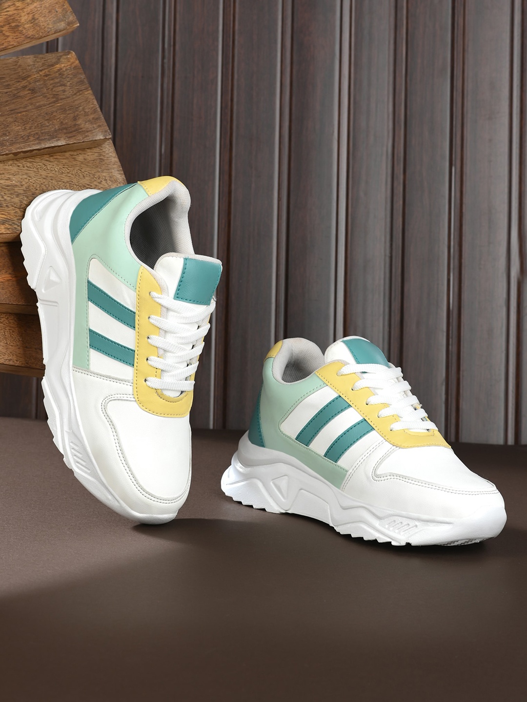 

JOKATOO Women Colourblocked Sneakers, White