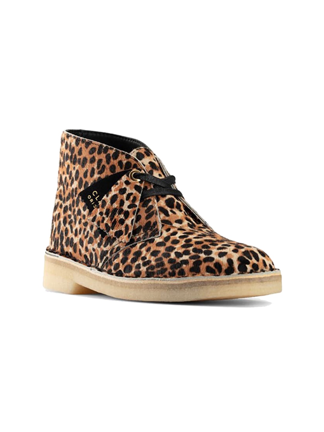 

Clarks Women Animal Printed Mid-Top Desert Boots, Brown