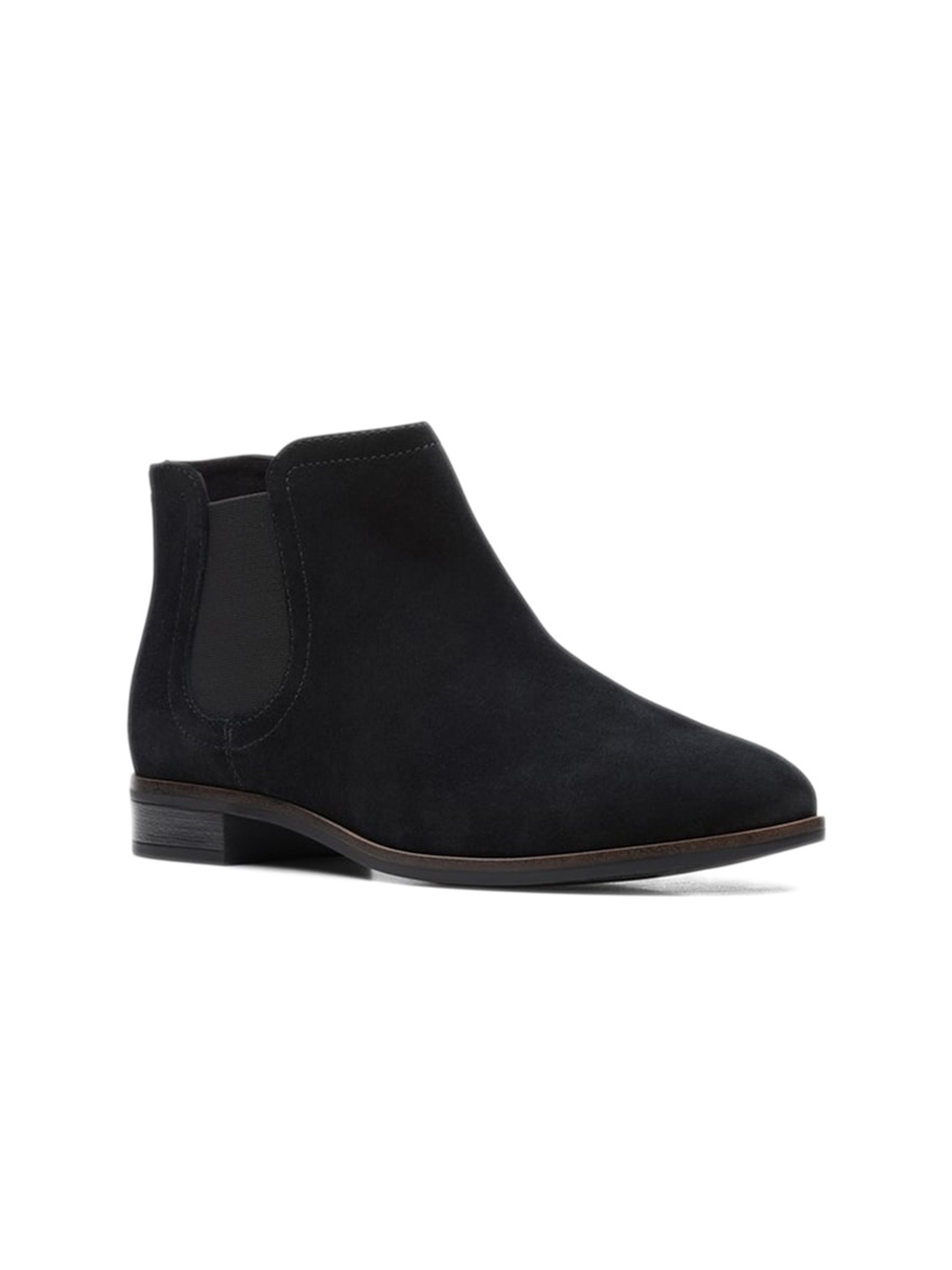 

Clarks Women Mid-Top Leather Chelsea Boots, Black