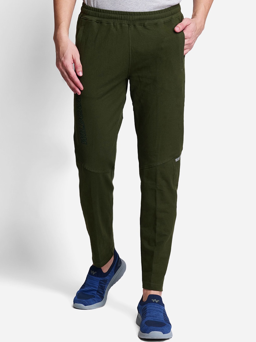 

Wildcraft Men Windproof Track Pants, Olive