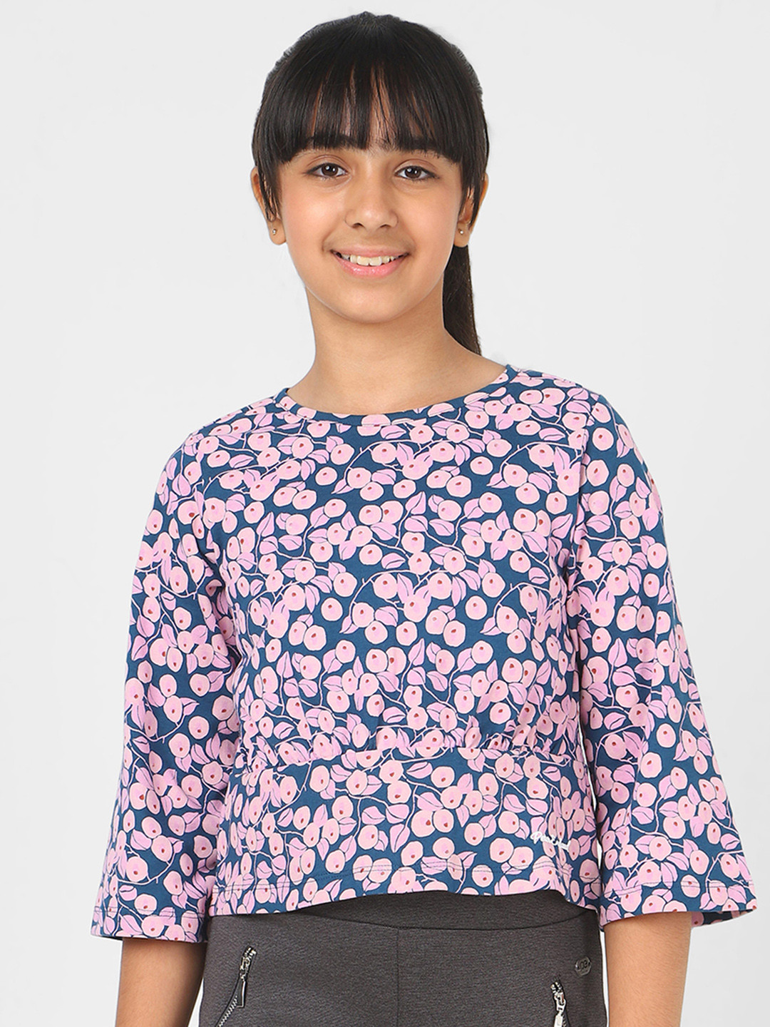 

Peter England Girls Floral Printed Pure Cotton Top, Pink