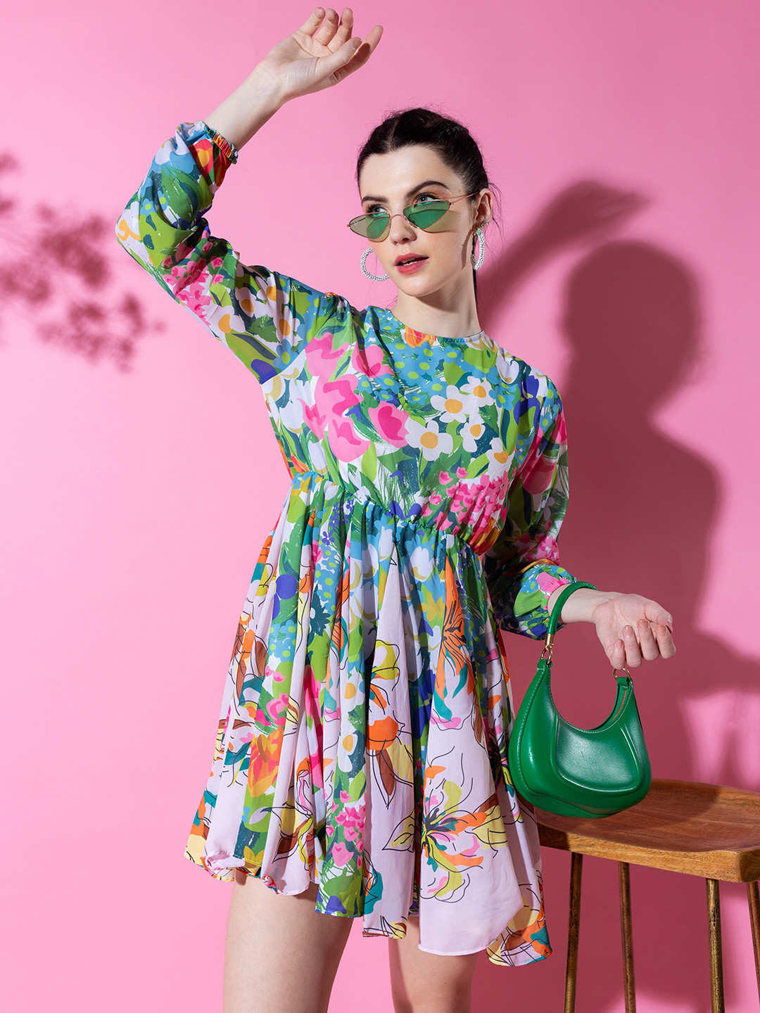

Stylecast X Hersheinbox Floral Printed Fit & Flare Dress, Multi