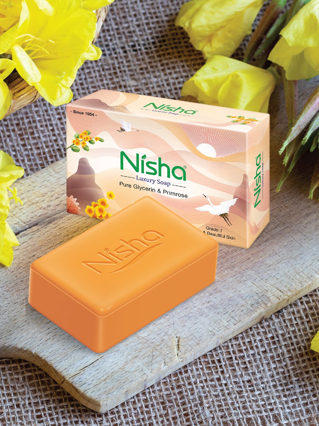 

Nisha Luxury Set Of 3 Pure Glycerin & Primrose Soap 100 gm Each, White