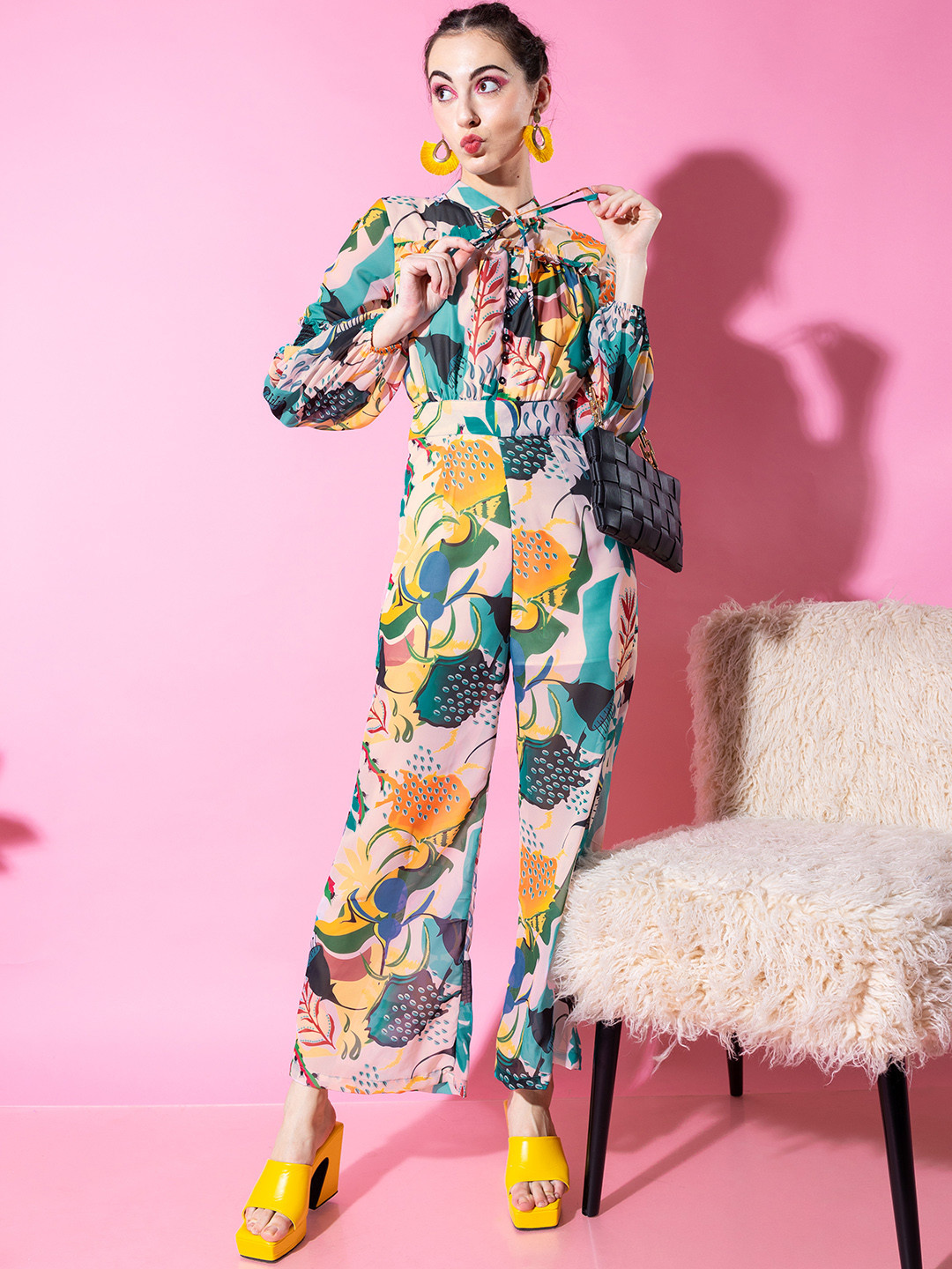 

Stylecast X Hersheinbox Conversational Printed Basic Jumpsuit, Multi