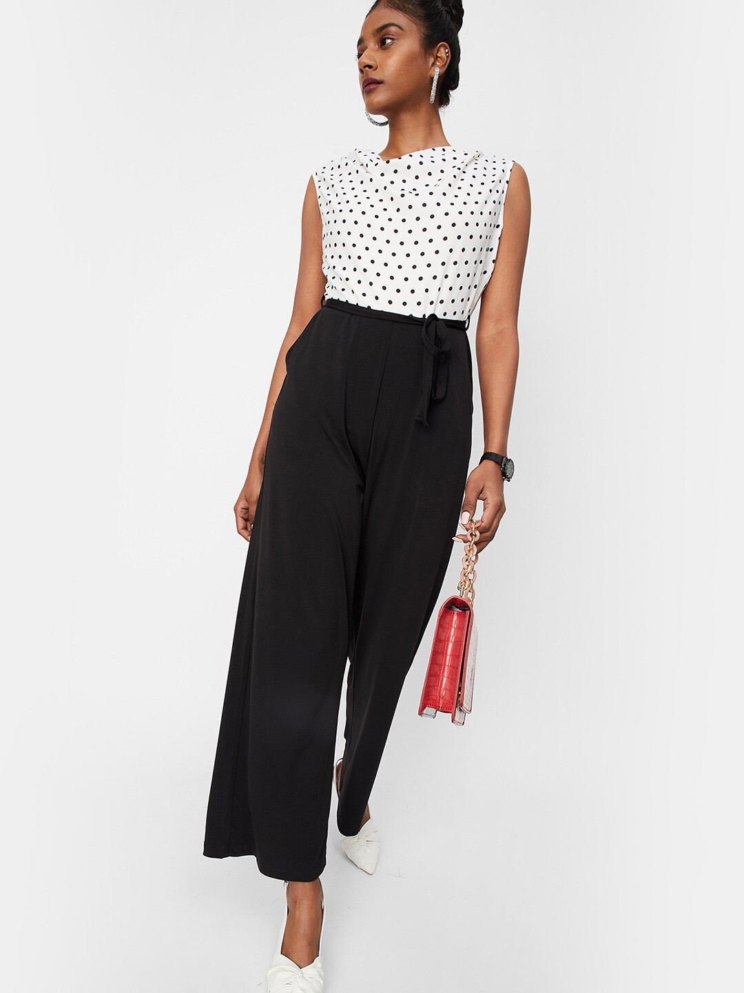 

max Printed Basic Jumpsuit, Cream