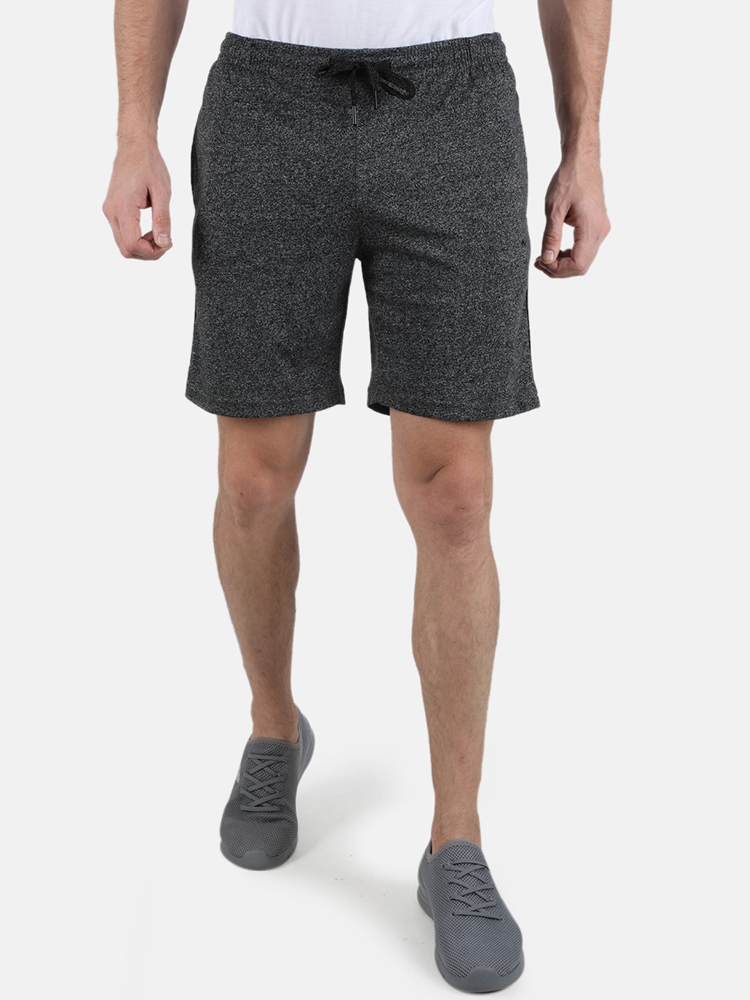 

Monte Carlo Men Regular-Fit Cotton Shorts, Charcoal
