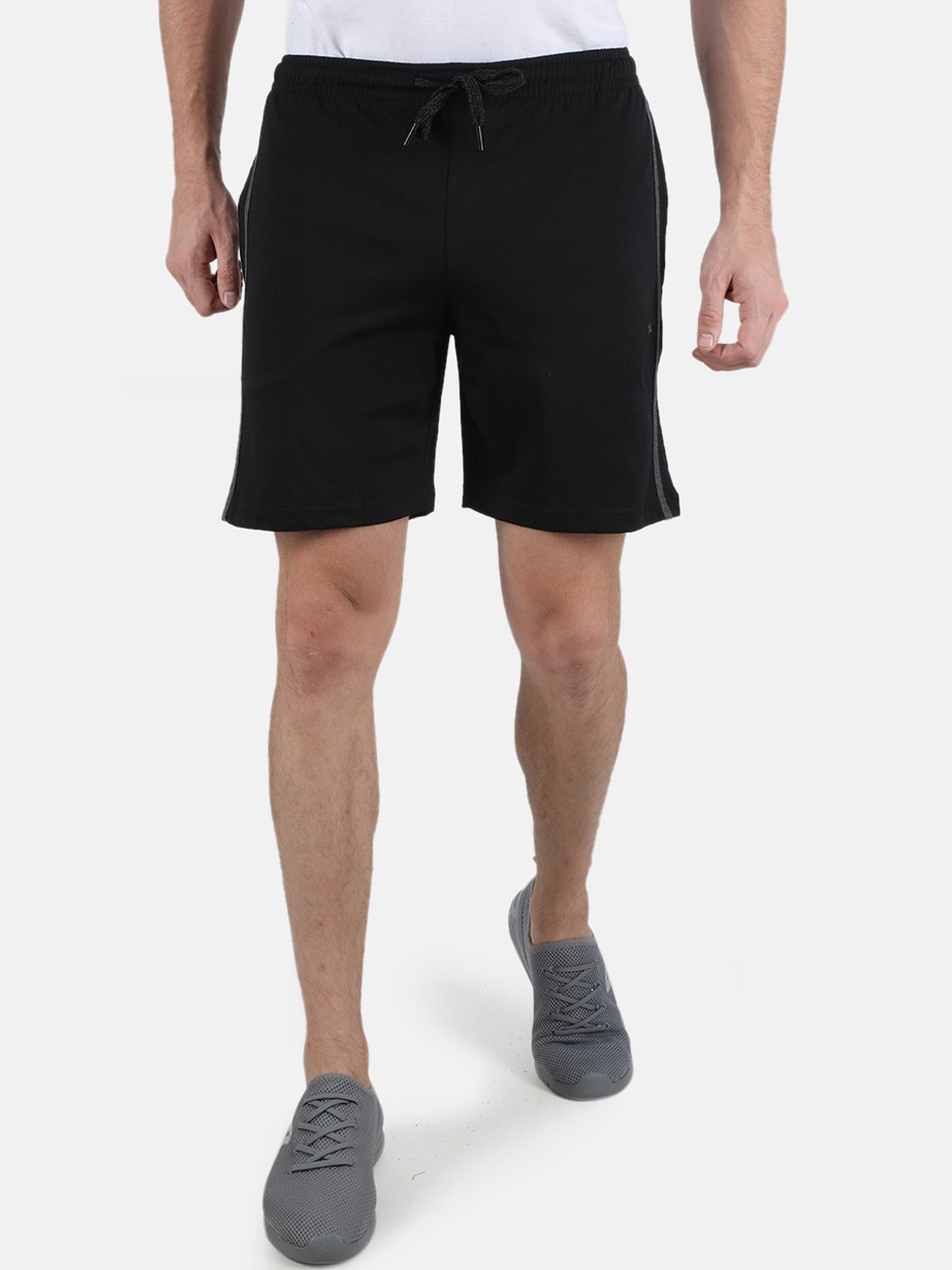 

Monte Carlo Men Cotton Sports Shorts, Black