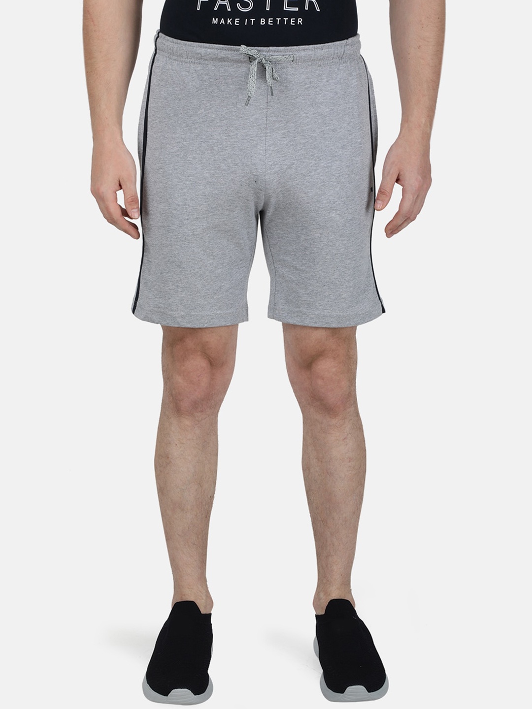 

Monte Carlo Men Cotton Mid-Rise Sports Shorts, Grey