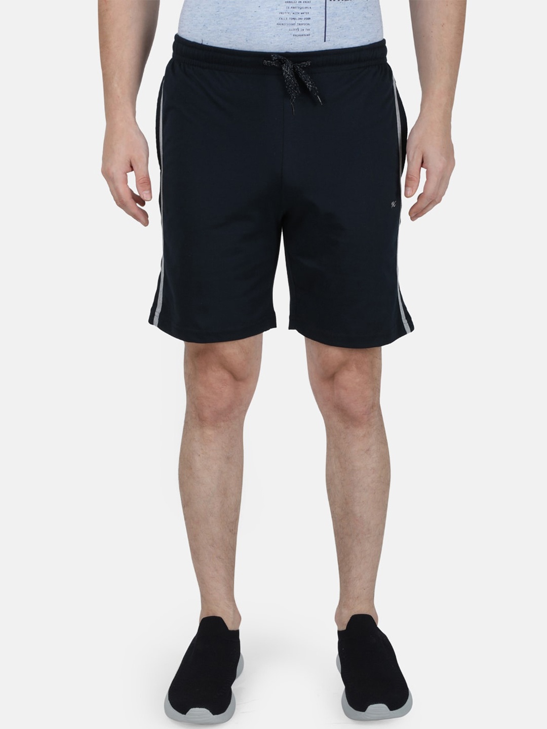 

Monte Carlo Men Cotton Regular Shorts, Navy blue