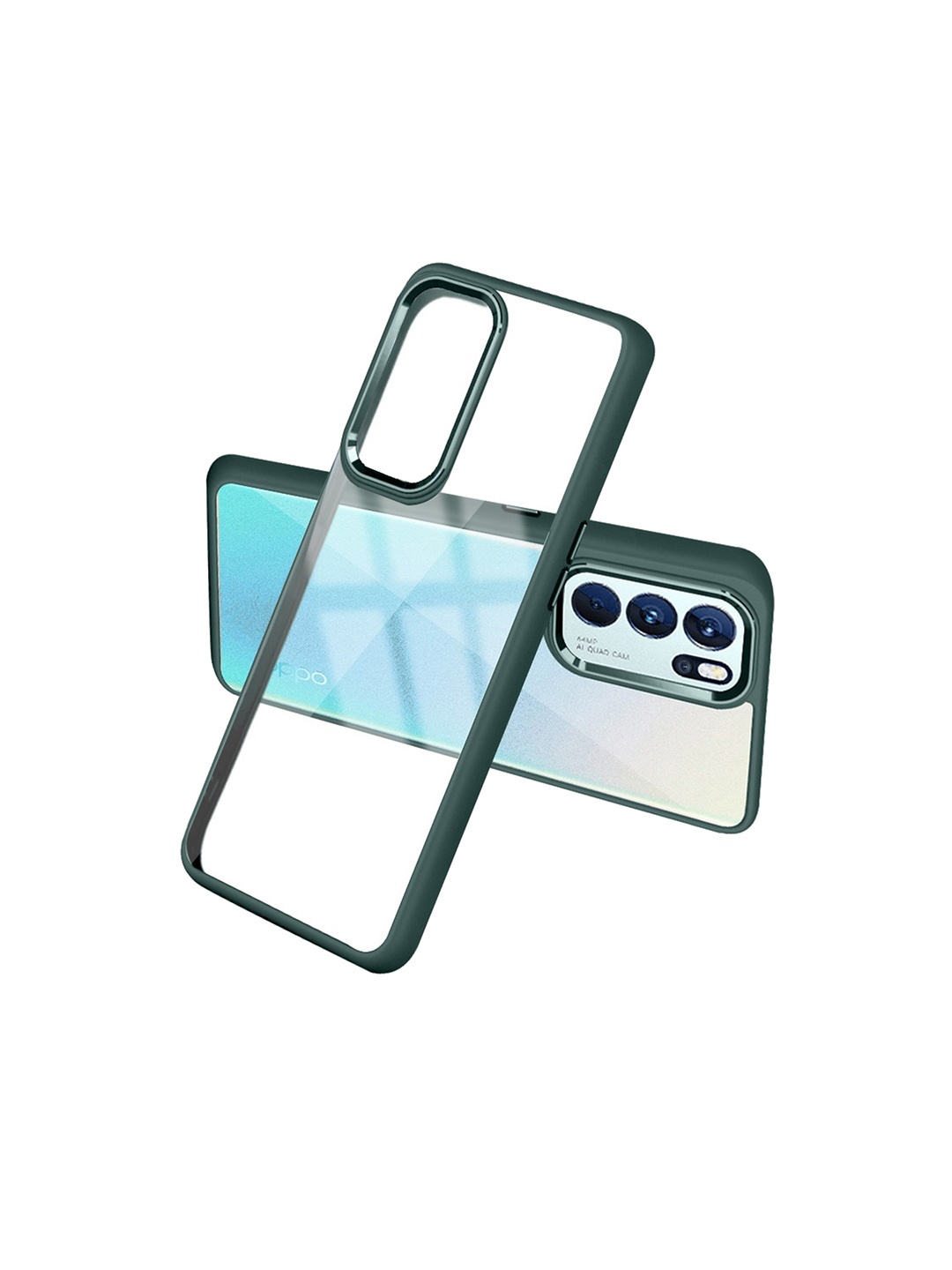 

Karwan Green Glossy Finished OPPO Reno6 Pro 5G Back Cover