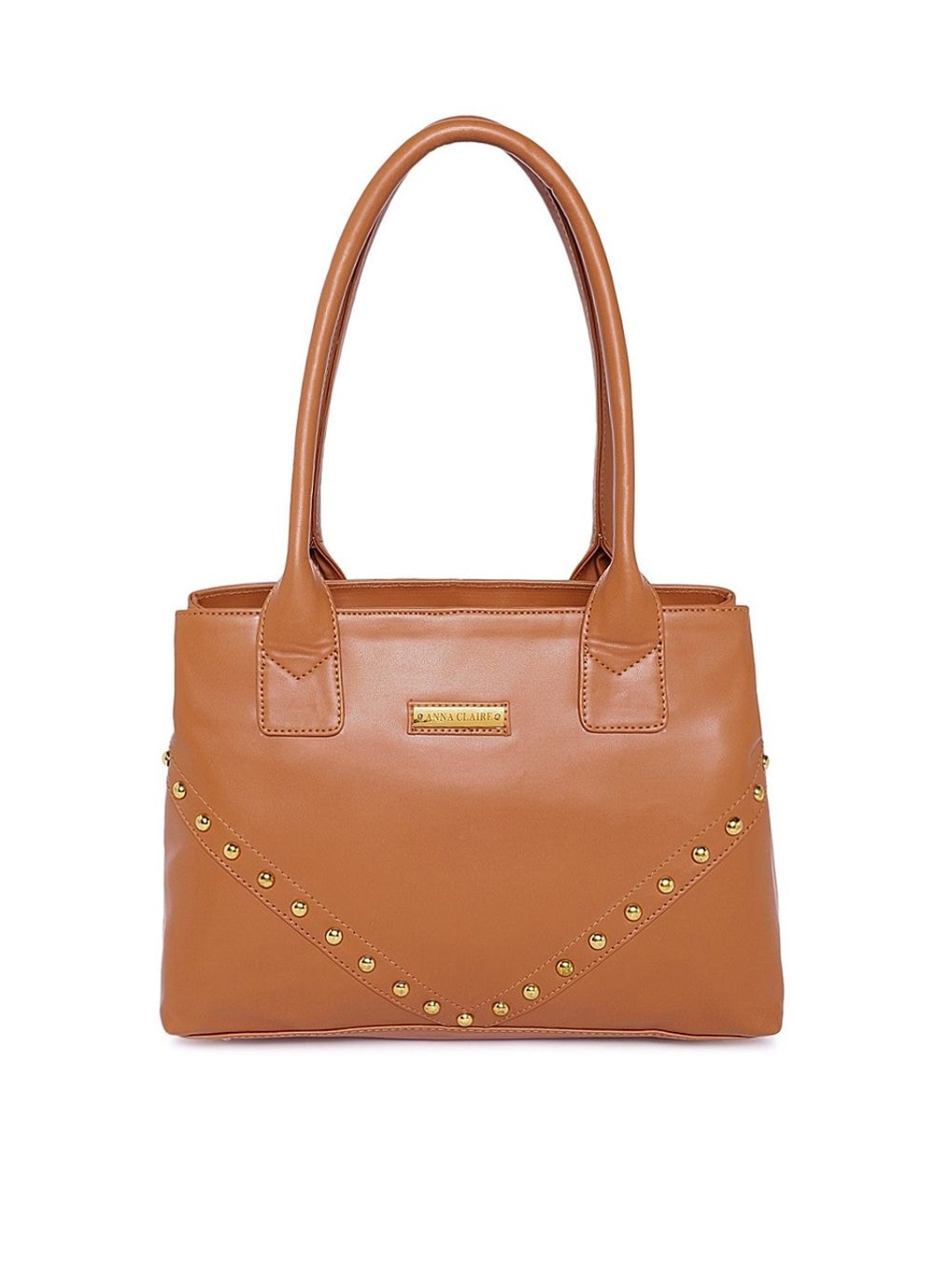 

Anna Claire Embellished Structured Shoulder Bag, Tan