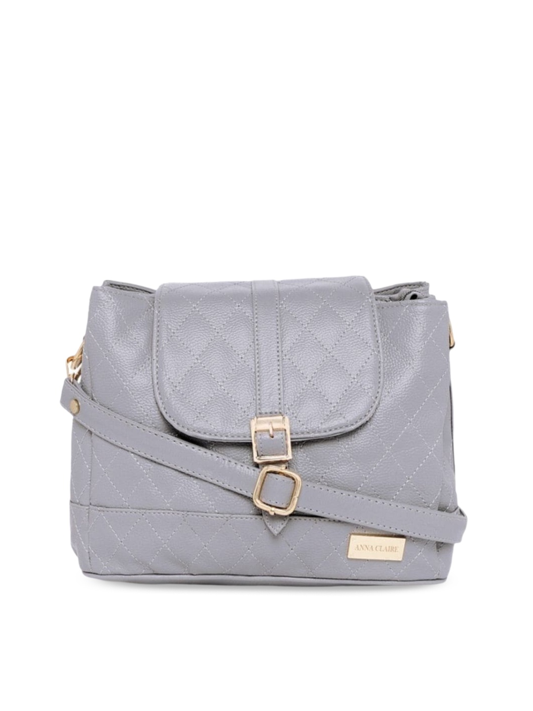 

Anna Claire Textured Structured Sling Bag, Grey