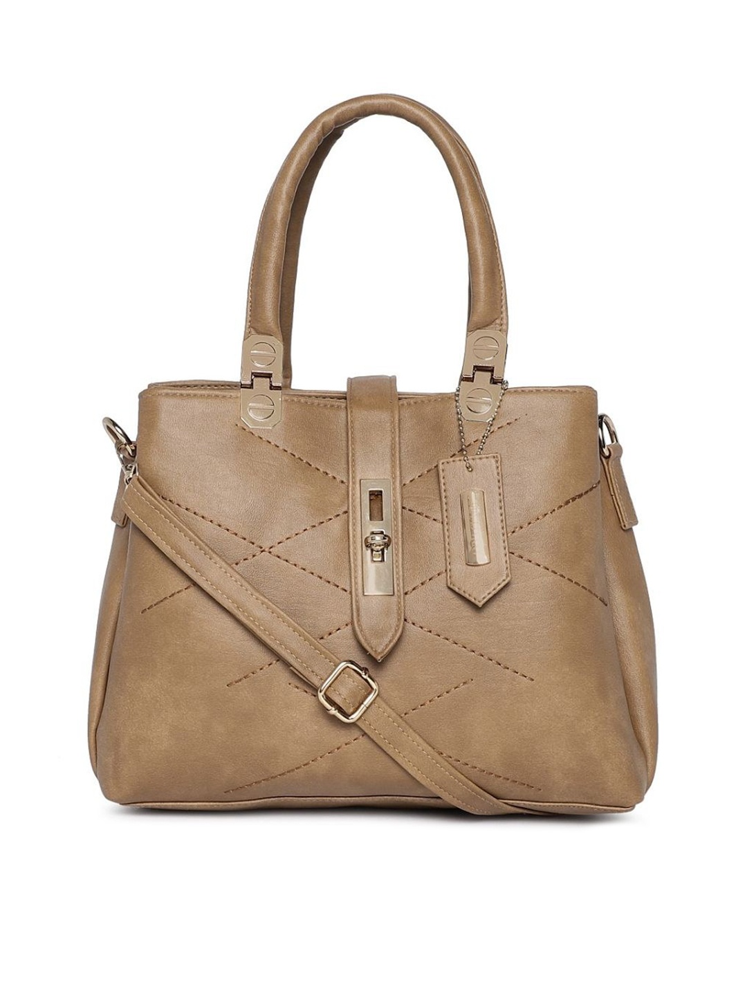 

Anna Claire Structured Shoulder Bag, Camel brown