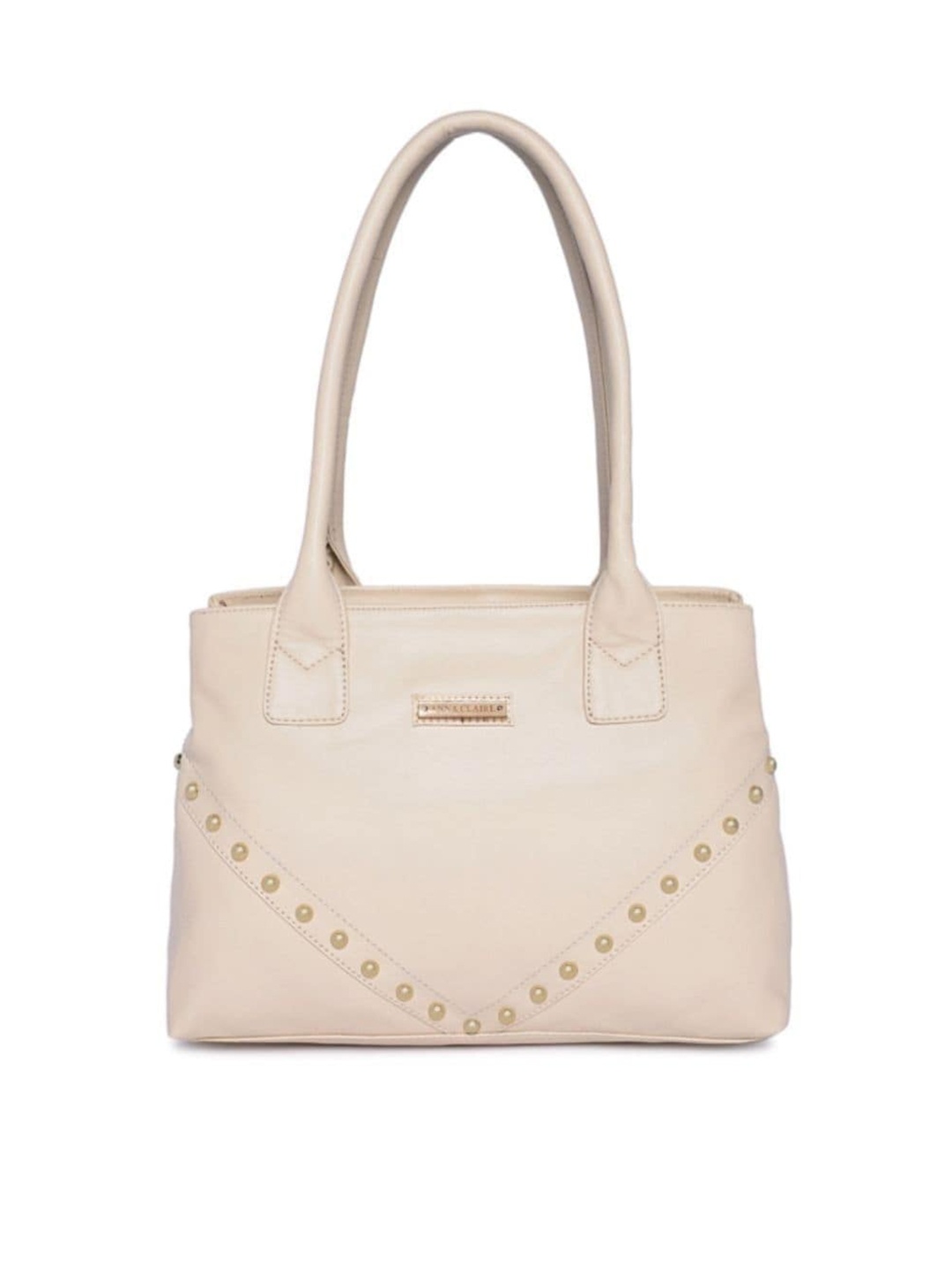 

Anna Claire Embellished PU Swagger Shoulder Bag, Cream