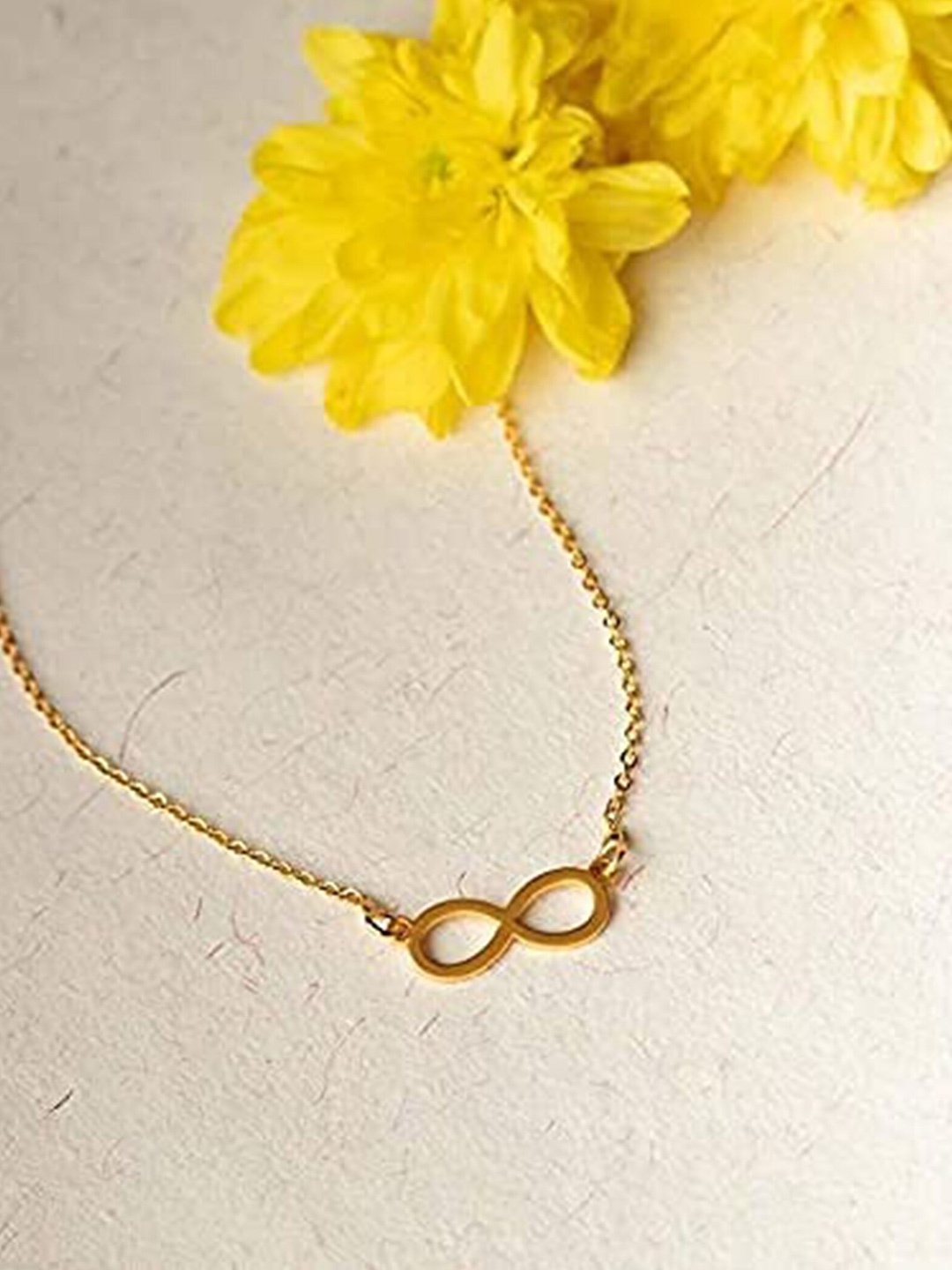 

Pinapes Gold-Plated Infinity Necklace