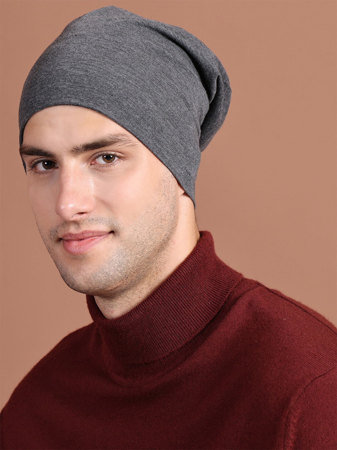 

MACK JONNEY Men Grey Beanie