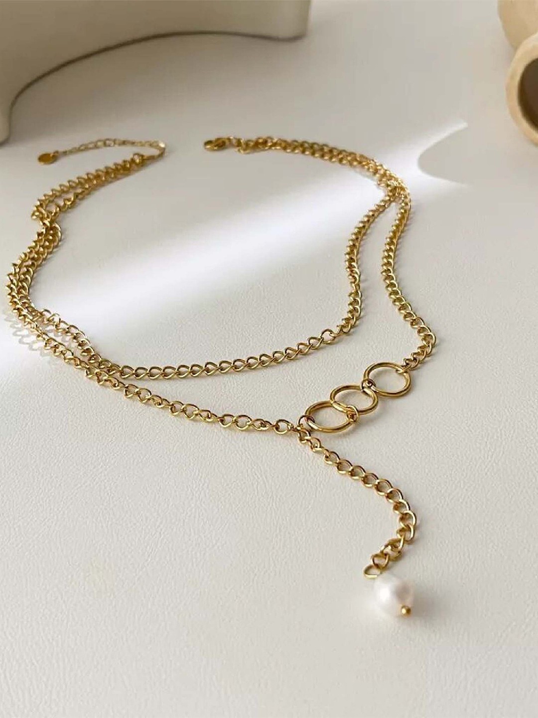 

Pinapes Gold-Plated Enamelled Necklace