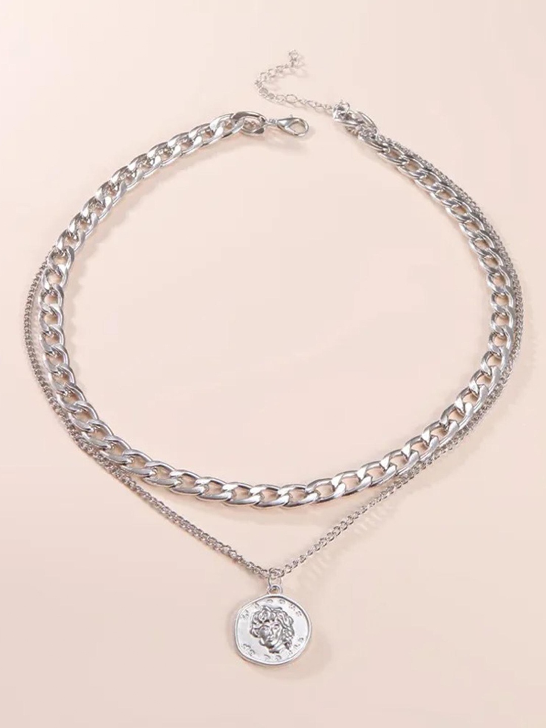 

Pinapes Silver-Plated Enamelled Necklace