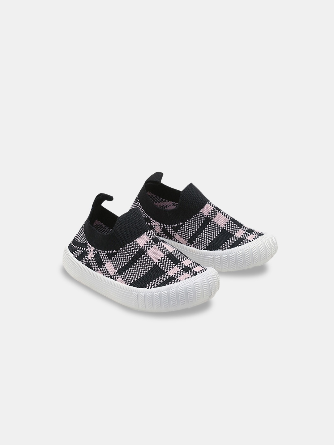 

Hopscotch Girls Pink Textured PU Slip-On Sneakers