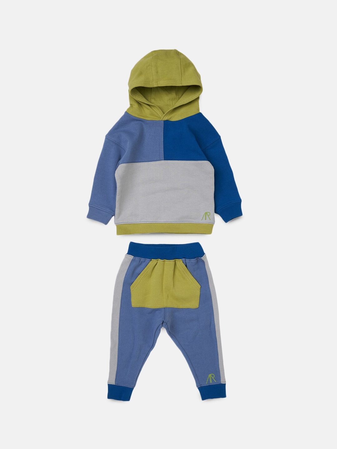 

Angel & Rocket Infants Boys Colourblocked T-Shirt with Trousers, Navy blue