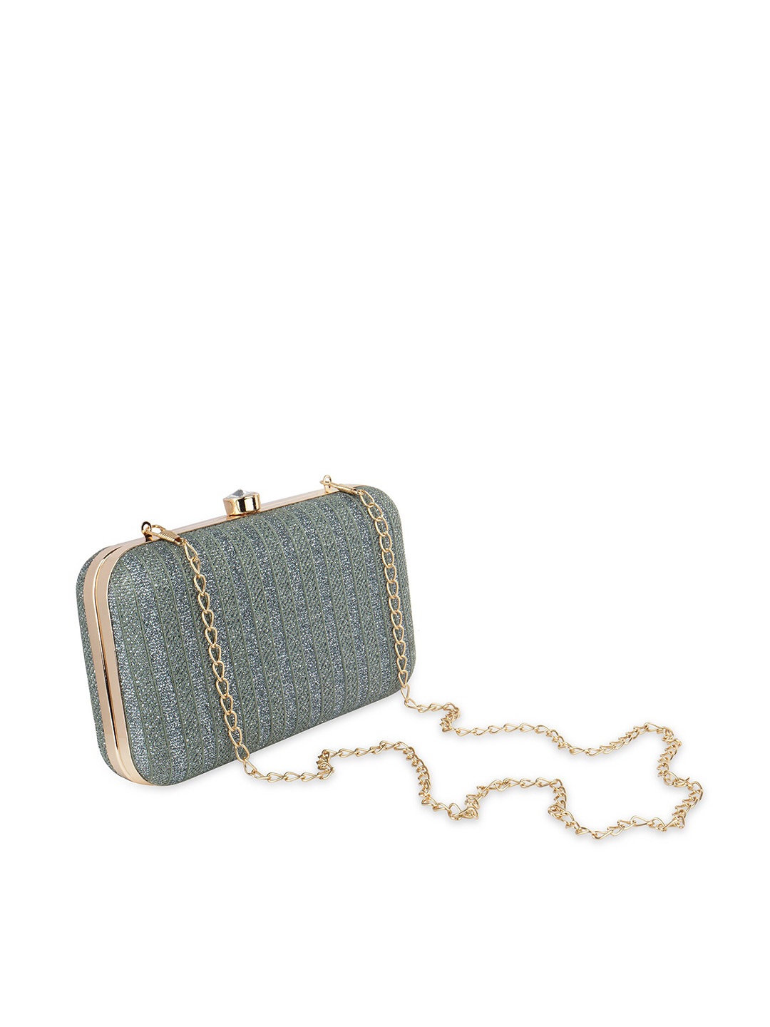 

Anna Claire Women Embellished Box Clutch, Grey