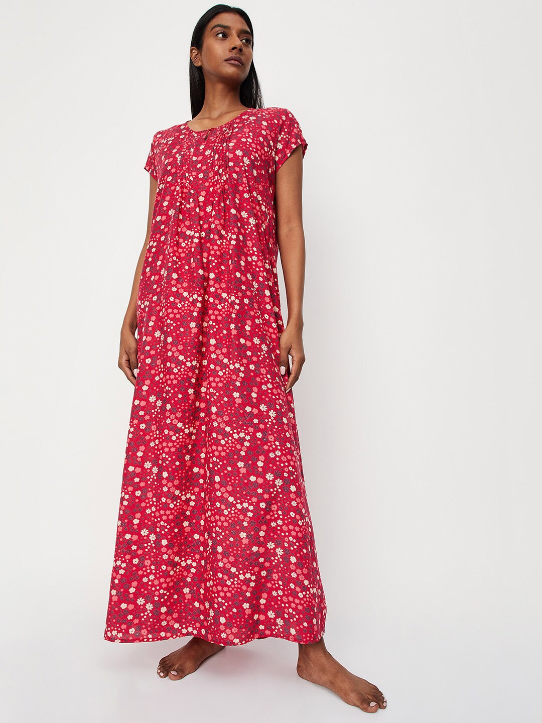 

max Floral Printed Maxi Nightdress, Pink