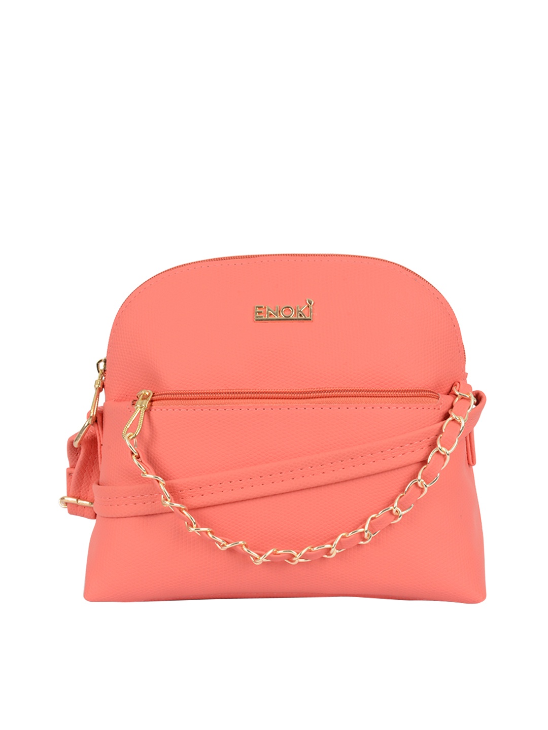 

ENOKI Structured Sling Bag, Peach