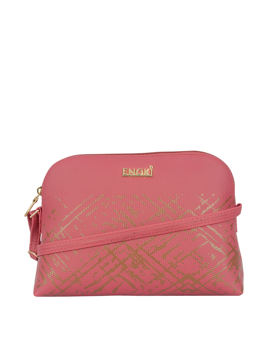 

ENOKI Textured Structured Sling Bag, Pink