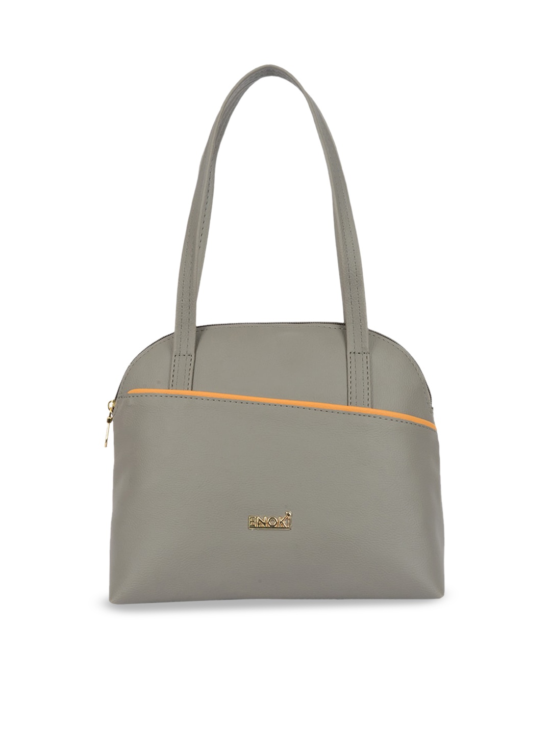 

ENOKI Structured Shoulder Bag, Grey
