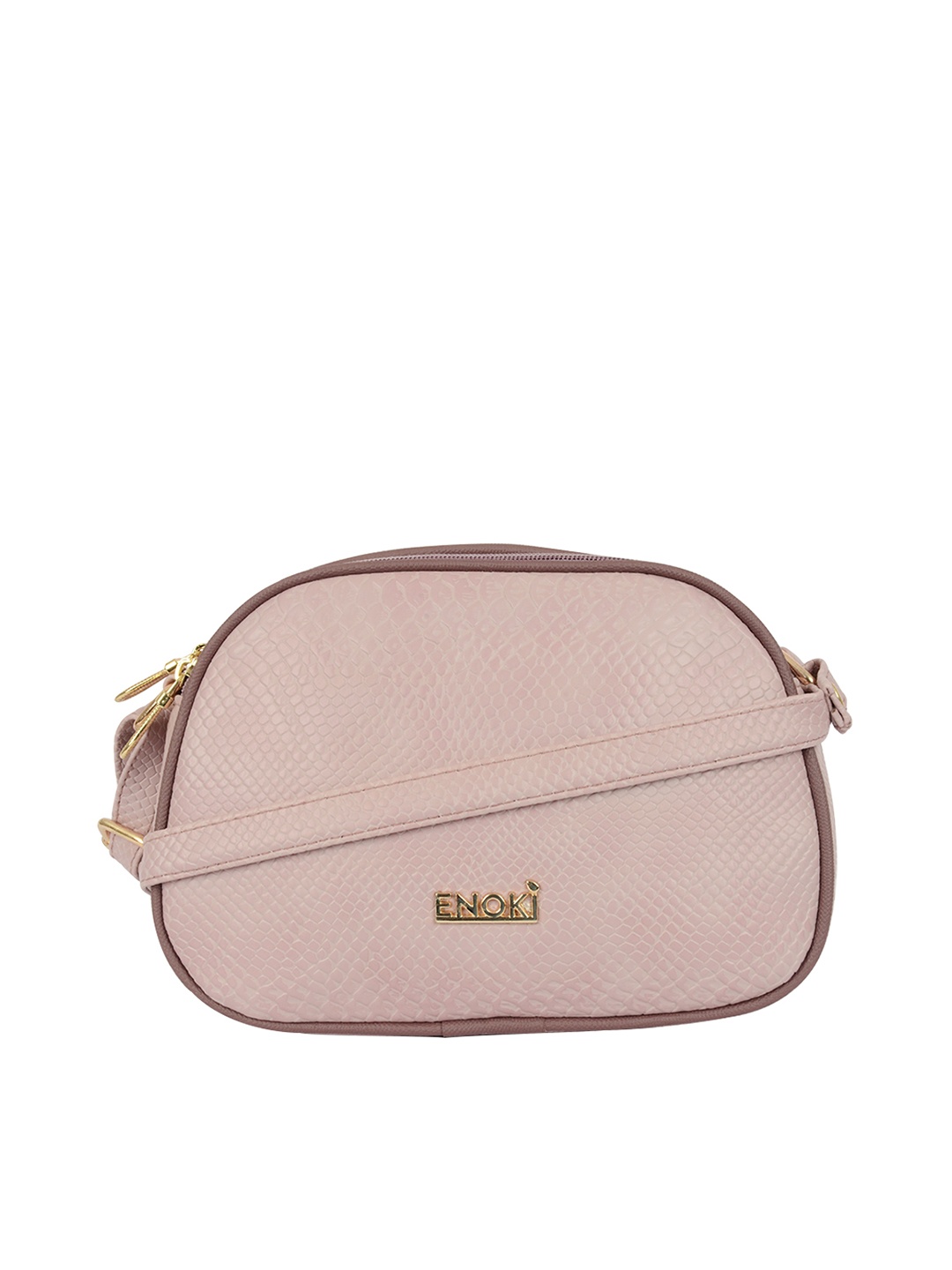 

ENOKI Animal Textured Half Moon Sling Bag, Purple